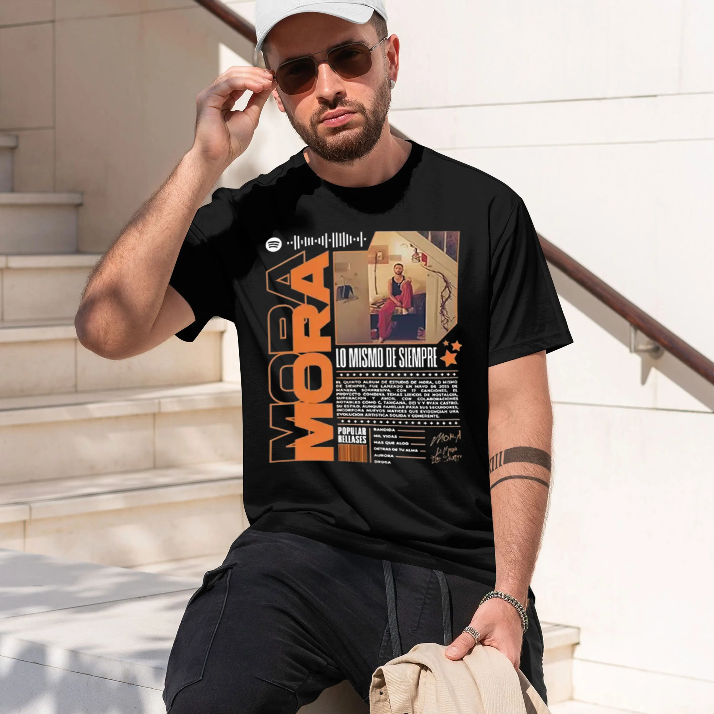 MORA Stairway Corner Vibe Cozy Nook Moments Casl Style Statement Womens clothing men's crew neck t-shirt 2026 New Model Men’s Sh
