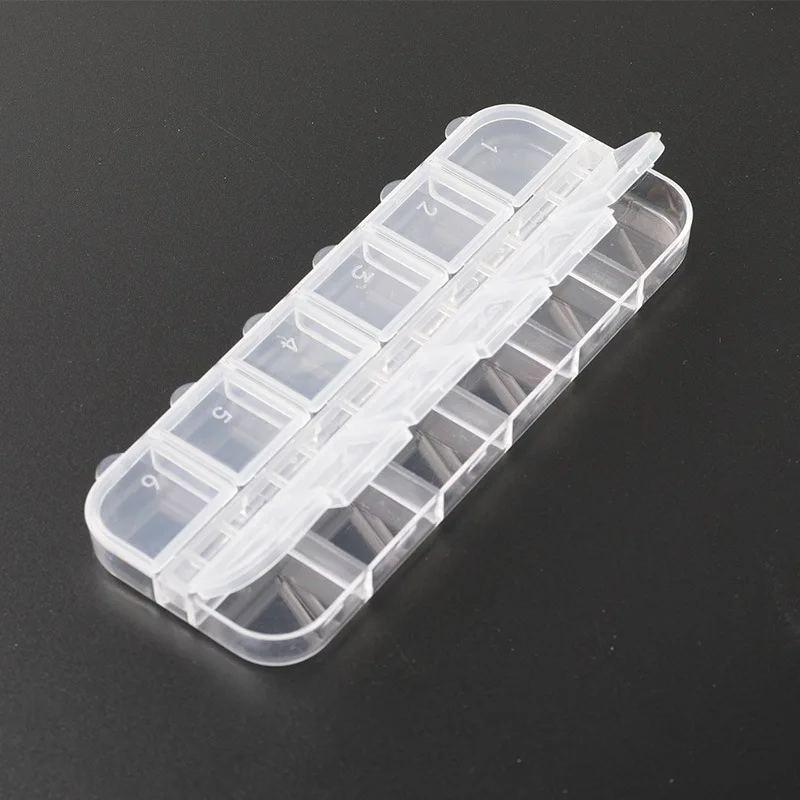 New Weekly Portable Travel Pill Cases Box 7 Days Organizer 12 Grids Pills Container Storage Tablets Vitamins Medicine Fish Oils