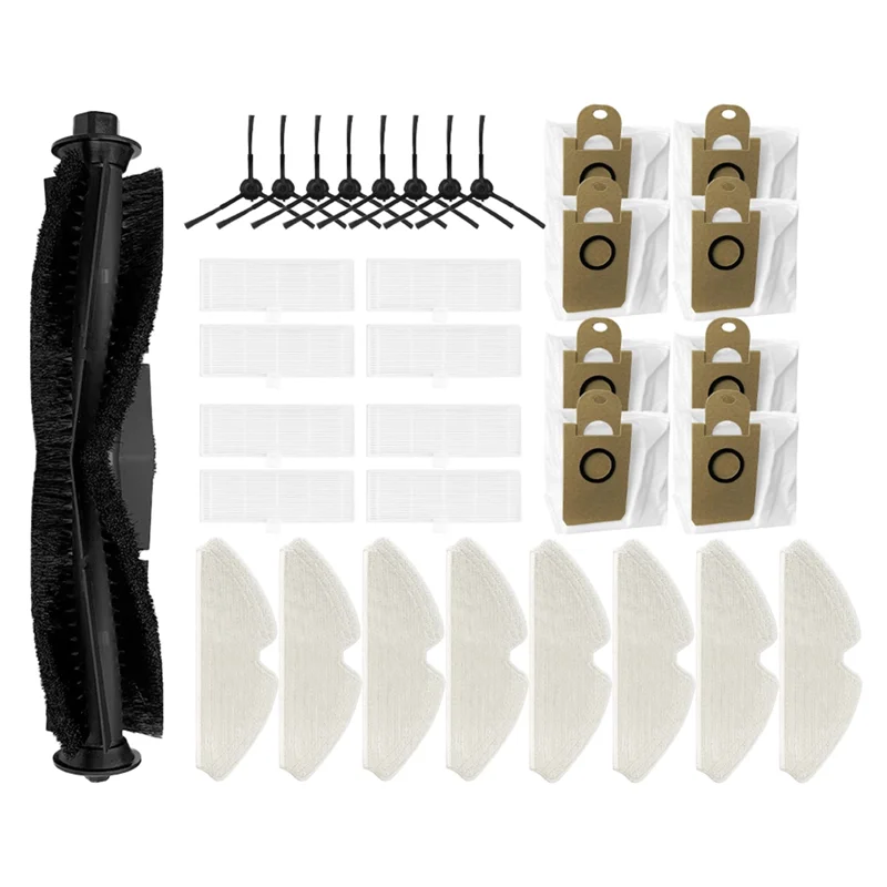 BAAO-For Proscenic M7 Pro / Lenovo T1 Pro / T1s Pro / Cleaner T1 / HONITURE Q6 Main Side Brush Filter Mop Dust Bag