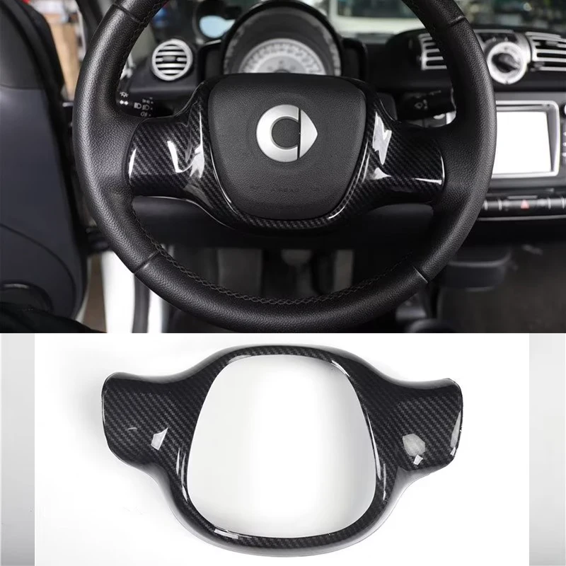 Car Steering Wheel Carbon Style Interior Modifications  Steering Wheel Interior Parts  Smart 451 Fortwo Brabus Edition