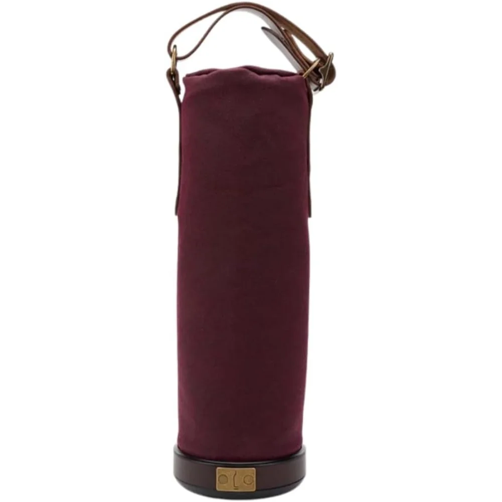 

Wine Carrier, Protective Insulated Wine Tote Bag for Travel, Made in USA, Burgundy