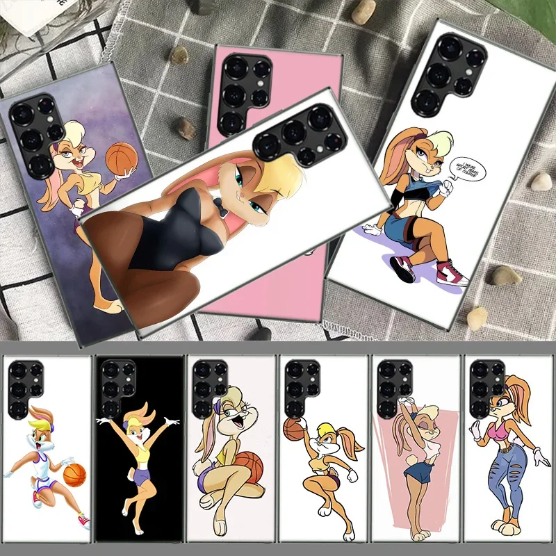 F-Fashion C-Cartoon Bugs B-Bunny Rabbit Coque For Samsung S23 S22 S24 Ultra 5G TPU Phone Galaxy Cover S21 S20 FE S10 Plus S10E S