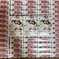 Fujifilm Instax Mini 12 11 9 films white Edge 3 Inch Heart Sketch Color film 10/30/50 Sheets For Instant Camera Mini 8 7s 25 90