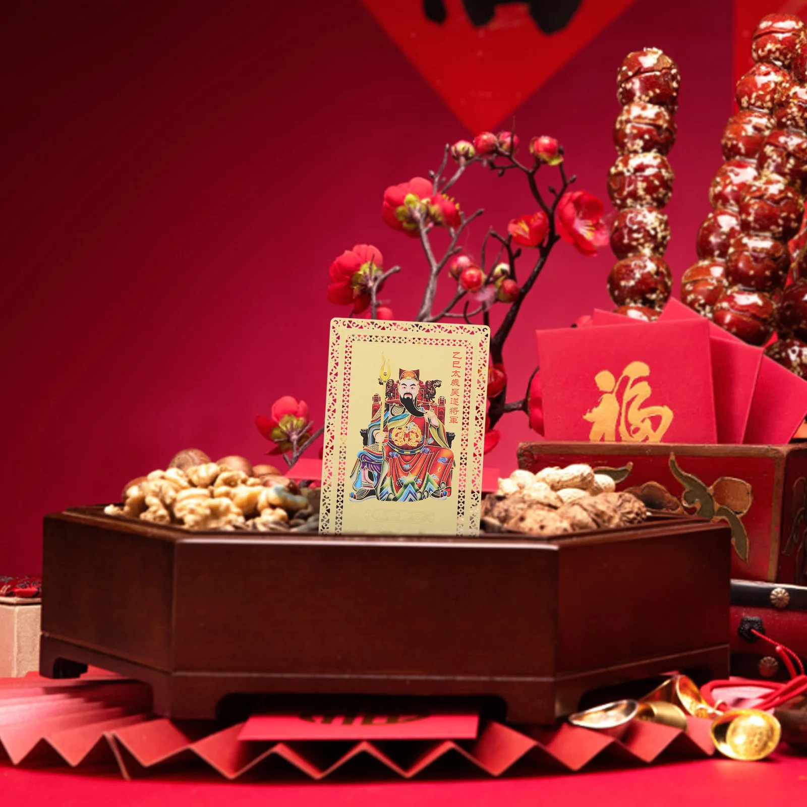 

Tai Sui Bronze Card Taisui Copper Chinese New Year Snake Decoration General Cards