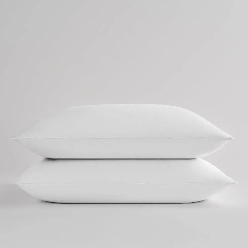 Sahara Nights Pillow or Back & Stoh Sleeper, Queen 2-Pack | 233 Thread Count 100% Cotton Case, Gel iber ill, Hypoallergenic, Sot