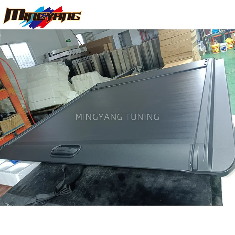 Capa universal para caminhão captador, tampa de rolo manual de liga de alumínio anti-ladrão, tampa tonneau