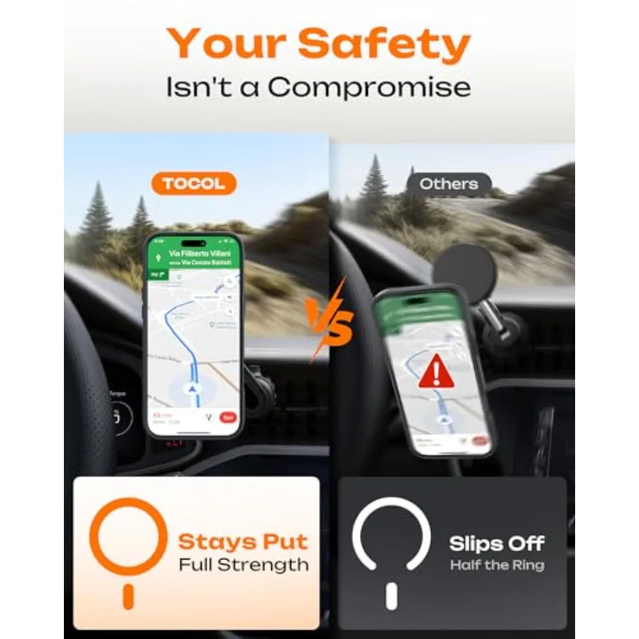 حافظة هاتف شفافة غير لامعة مع حماية كاملة للكاميرا وحلقة مغناطيسية مدمجة لهاتف 17 Pro Max مقاس 6.9 بوصة متوافقة مع Mag