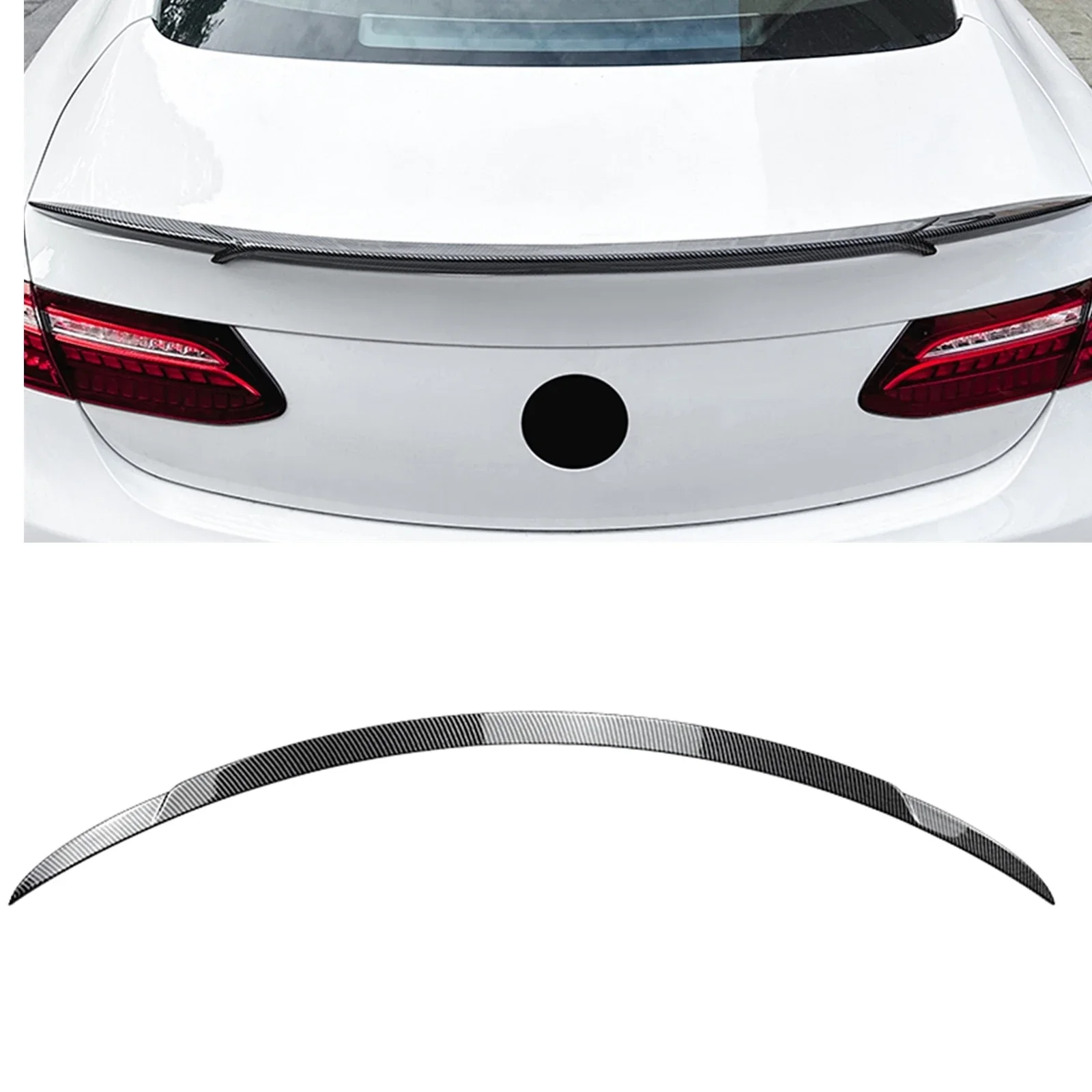 

New！ For Mercedes Benz E Class Coupe C238 W238 E200 E300 E400 E450 2017-2023 2-Door Rear Trunk Lid Spoiler Wing Tailgate Splitte