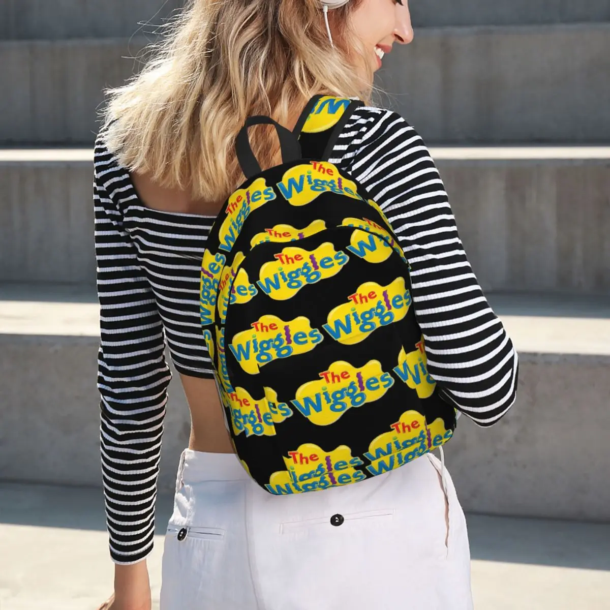 

The Wiggles Student Backpack School Bag Hiking Travel Daypack for Men Women Fashion Bookbag Shoulder Bags