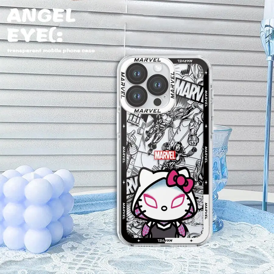 Marvel Cute Spidermans Case for iPhone 12 Mini 17 Air 13 12 11 Pro MAX 16 15 14 Plus XR 7 8 16e Soft Phone Cover