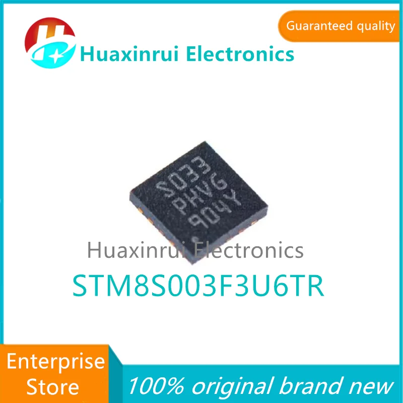 STM8S003F3U6TR UFQFPN20 100% original brand new silk screen S033 16MHz/8KB flash memory/8-bit microcontroller MCU STM8S003F3U6TR