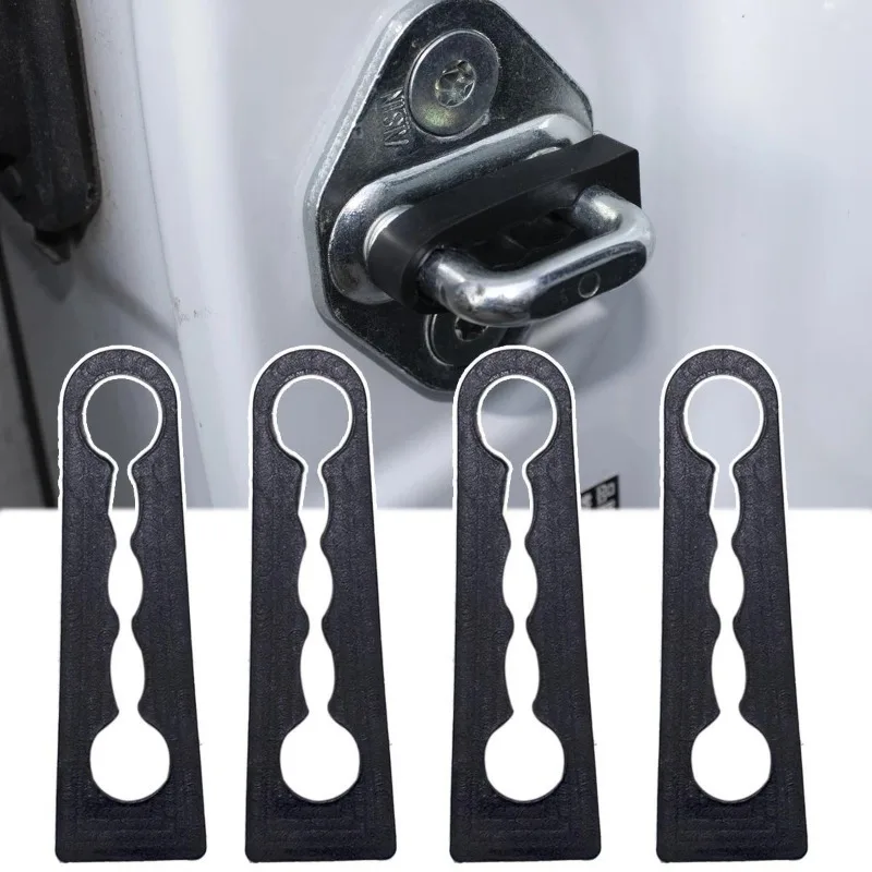 4 pieces of car door shock-absorbing and anti-collision pads, buckle type door lock shock-absorbing pads