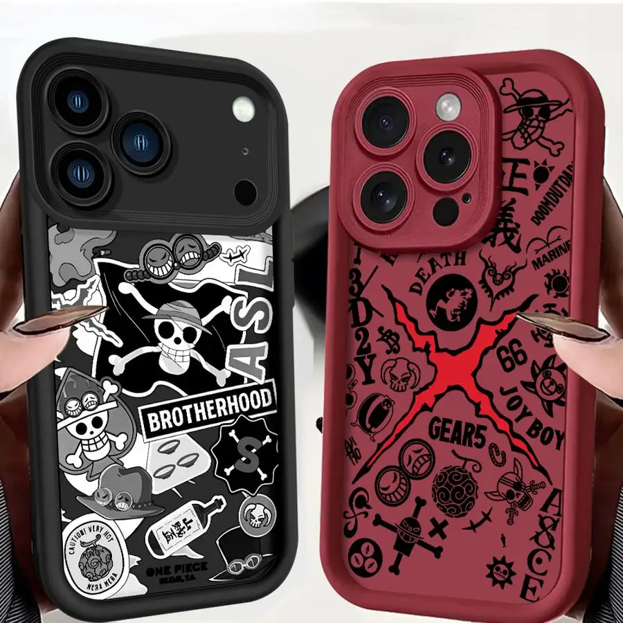 Coque de téléphone avec Logo Luffys, étui arrière en Silicone souple pour OnePlus 15 13 13T 12 12R 11 11R 10R 8T Nord CE Ace 2 3 4 5 6 Lite 4G 5G
