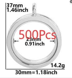 Buyer's customized order-500Pcs L4-S Round Glass Locket Pendant