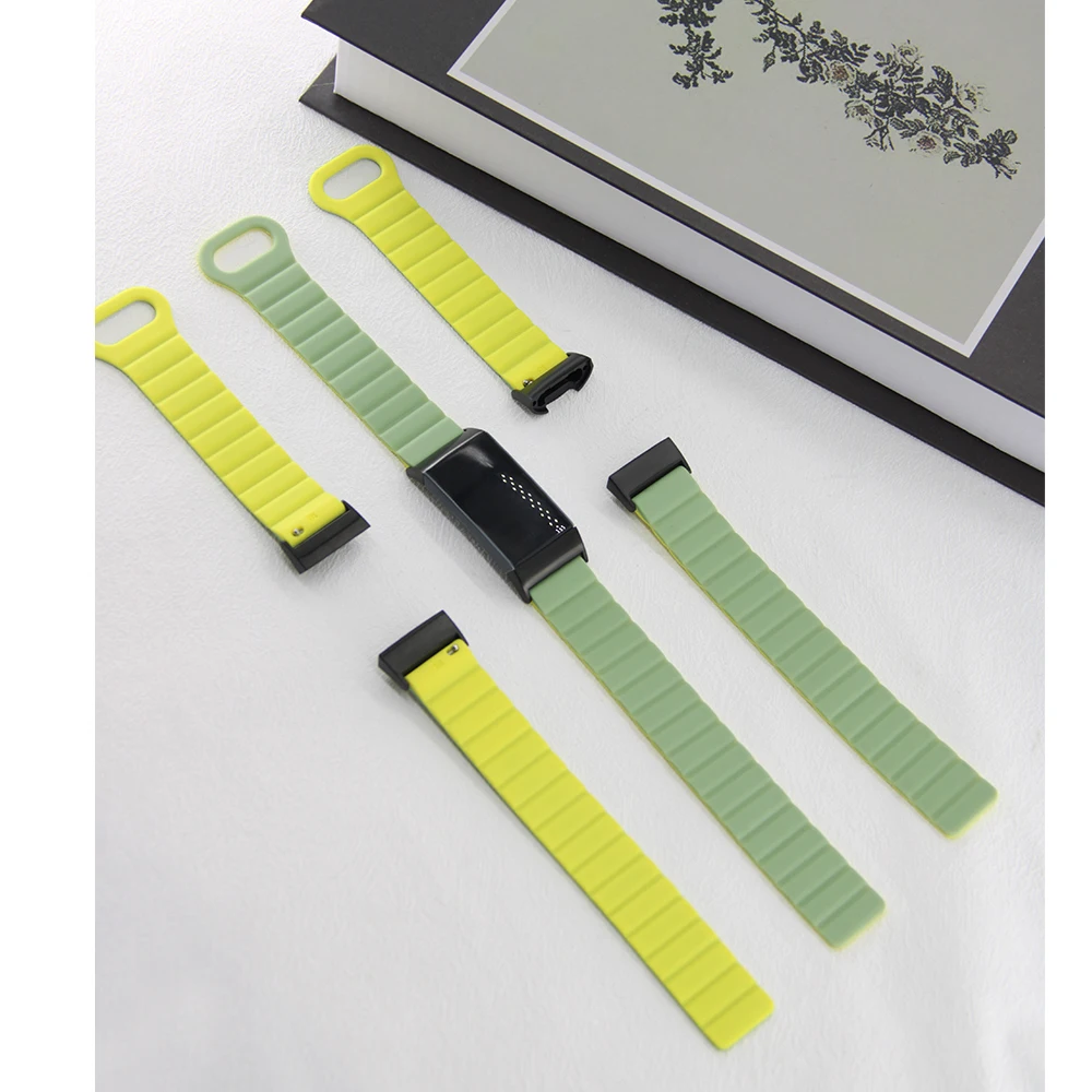 Cinturino magnetico a sgancio rapido per Fitbit Charge 5 4 3 Bracciale leggero in silicone Sport Smart Watch Accessori Cinturino Uomo Donna
