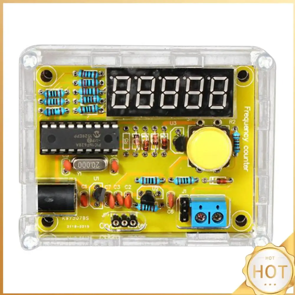 

Цифровой частотомер-тестер на кристаллическом генераторе 1Гц-50МГц, 5-разрядный дисплей, модуль частотомера, наборы для самостоятельной сборки