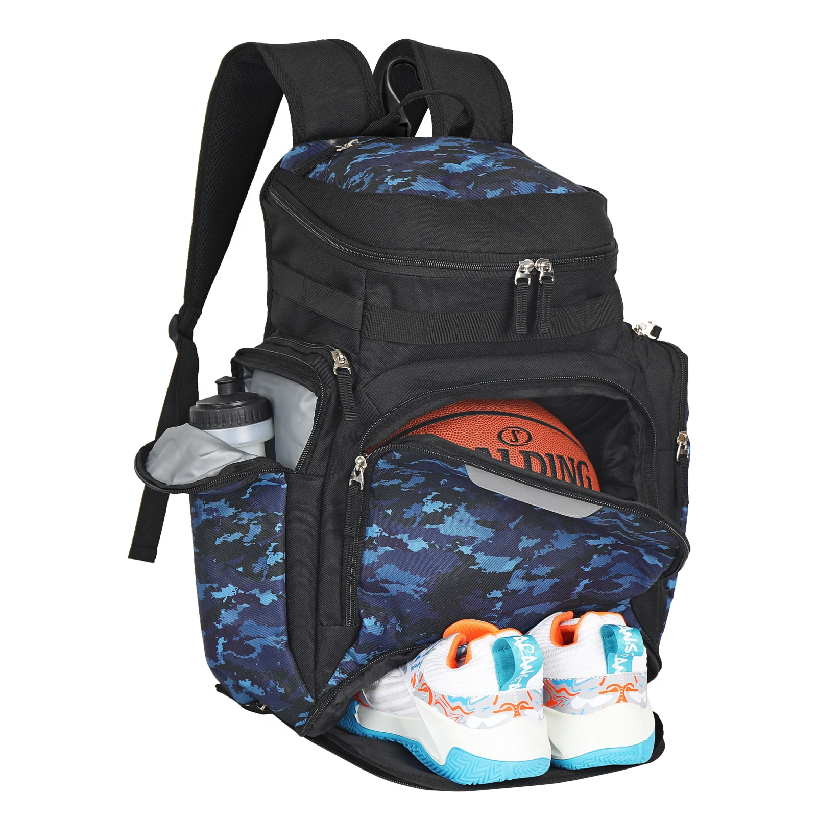 Goloni Basketball Backpack,Large Sports Bag with Ball Compartment & Shoe Compartment for Basketball, Soccer, Volleyball,Gym