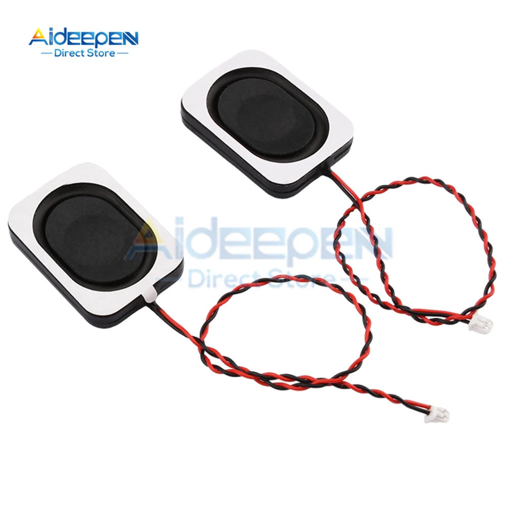 2Pcs 4 Ohm 3W 8 Ohm 2W Watt Speaker Square Small Cavity Notebook Computer 3525 2535 Ultra-thin Box Speaker With Leads