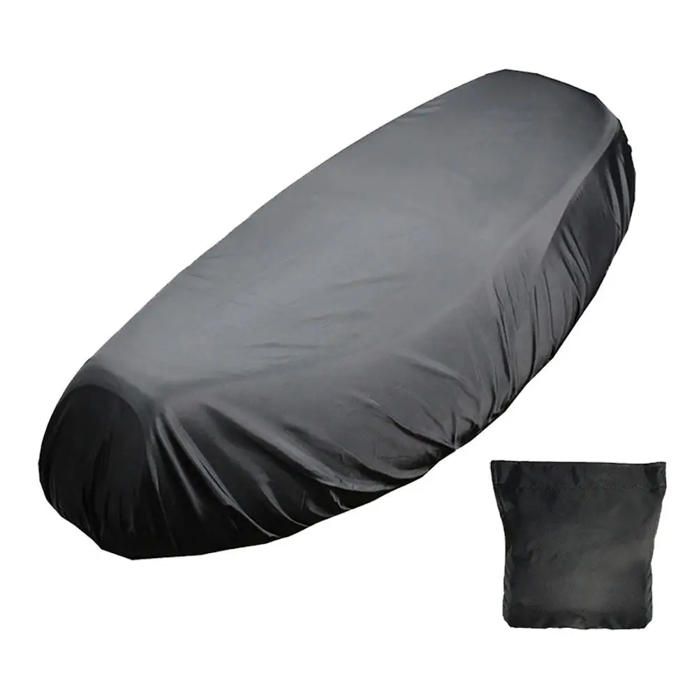 Motorfiets Regen Seat Cover Universele Flexibele Waterdichte Zwarte Zon Accessoires Dust Uv Zadel Motorfiets Protect 210d Cover W1y4