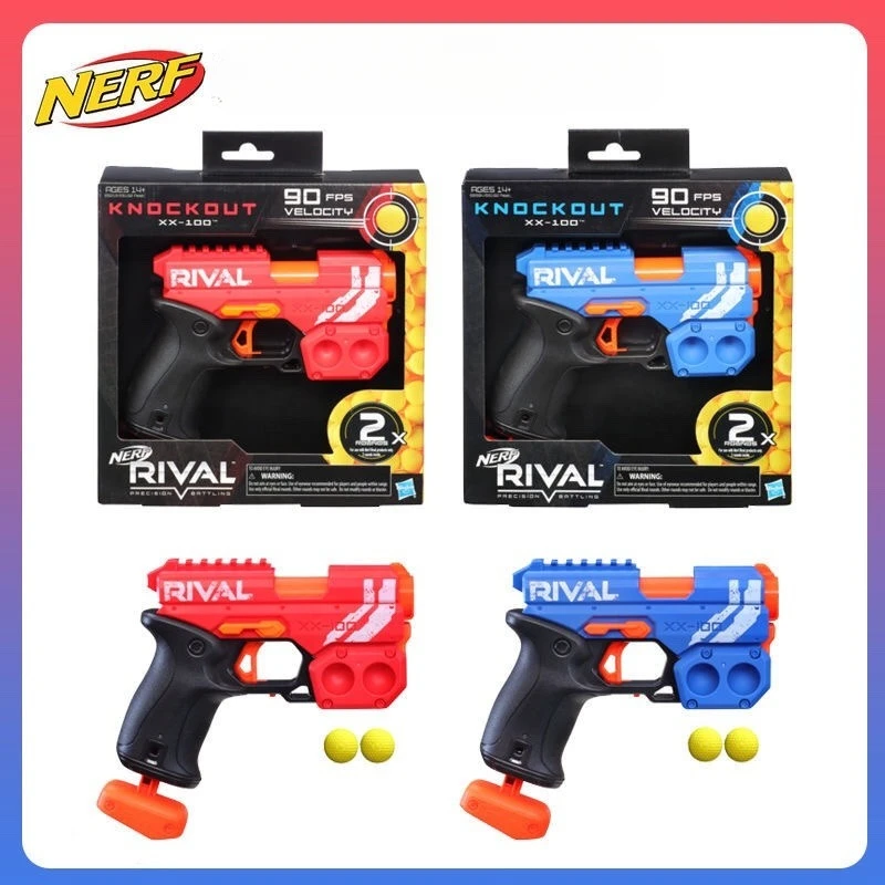 Hasbro NERF KNOCKOUT RIVAL Outdoor Battle Soft Ball Shotgun Set Figurka akcji Zabawki dla dzieci Prezent na Halloween