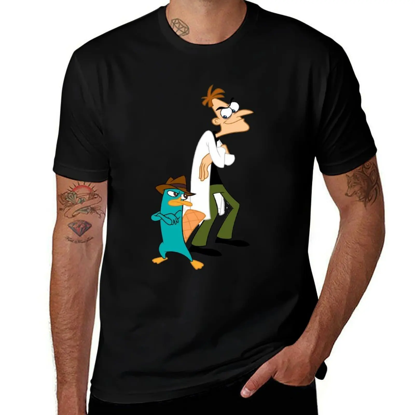 

Doof And Perry I got a nemesis T-Shirt t shirts for man cotton t shirts for man graphic tees t shirt custom print T-shirt