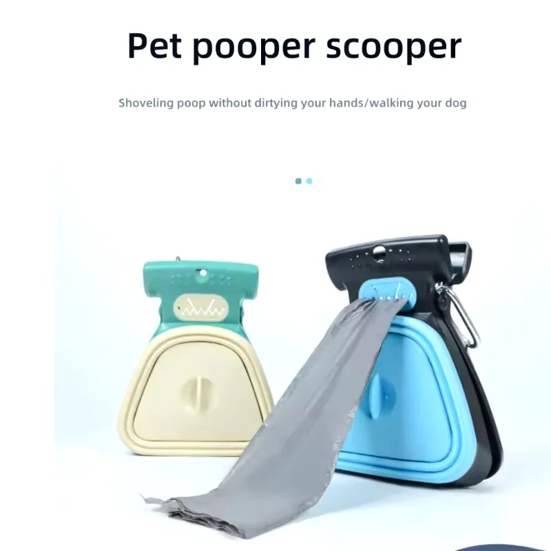 Dog Pet Poop Scooper Portable Travel Foldable Garbage Collector Scoop Picker Outdoor Animal Feces Cleaner Pet Product Accessory