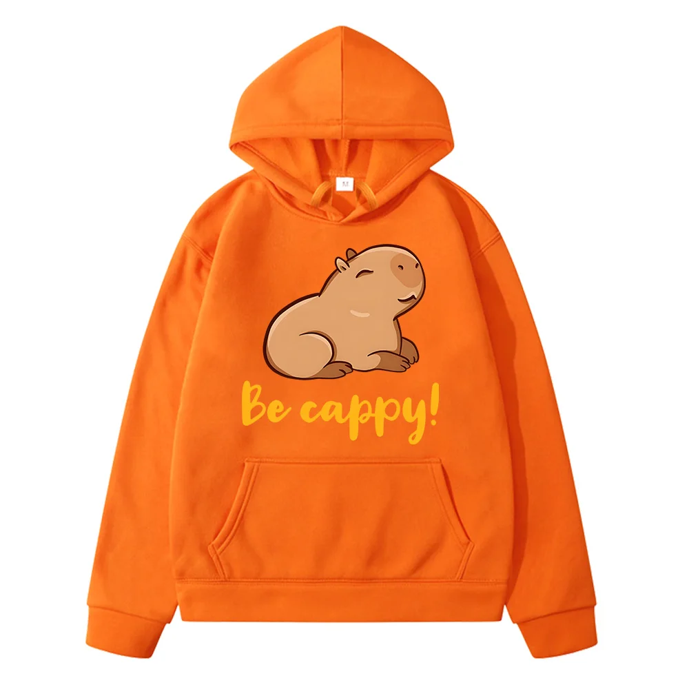 Capybara Be Cappy Hoodies Kids 2-13 Years Clothes Japanese Anime Pullovers Baby Girl Long Sleeve Antumn Boys Streetwear Kawaii