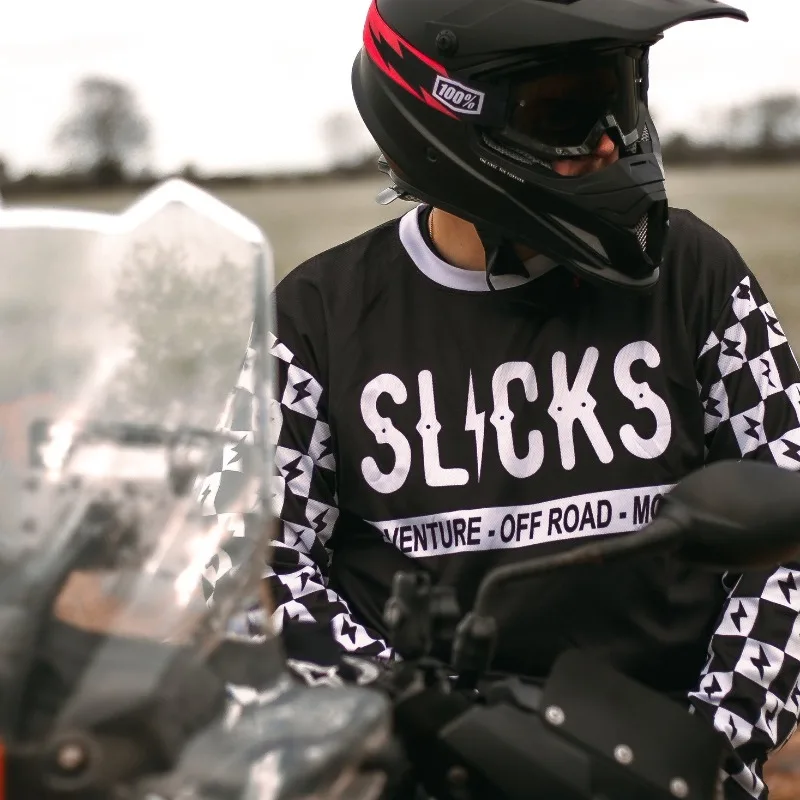 

SLICKS Retro Off-road Motorcycle Racing Suit, Casual Riding Suit, Breathable Quick Drying Suit