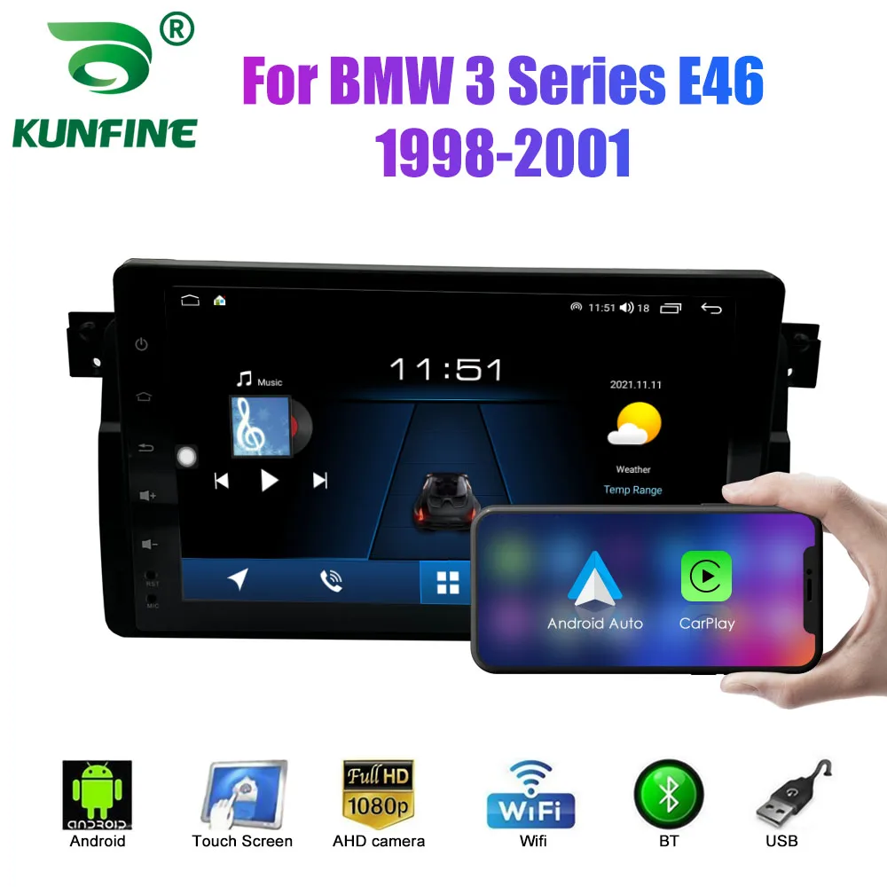 

Автомагнитола 2 Din Android для BMW 3 серии E46 1998-2001, автомобильная стереосистема, мультимедийный видеоплеер, DVD-плеер, GPS-навигация Carplay