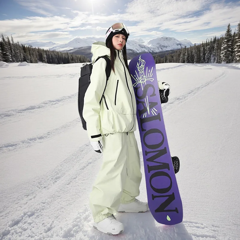 

New Winter Outdoor Baggy Windproof Waterproof Ski Clothing Man Jacket Pants Warm Wear Resistant Breathable Women's Sports Suits