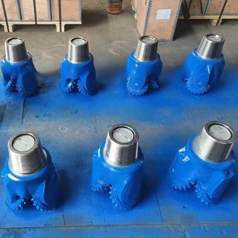 8 Polegada brocas de ferramenta rotativa geotérmica tricone broca forjada peças da máquina de mineração de aço carbono para poço de água