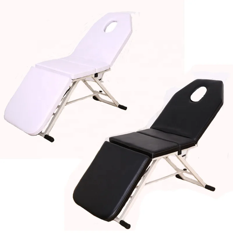 Big In stock three folded massage bed Legs and backrest can be adjusted massage table