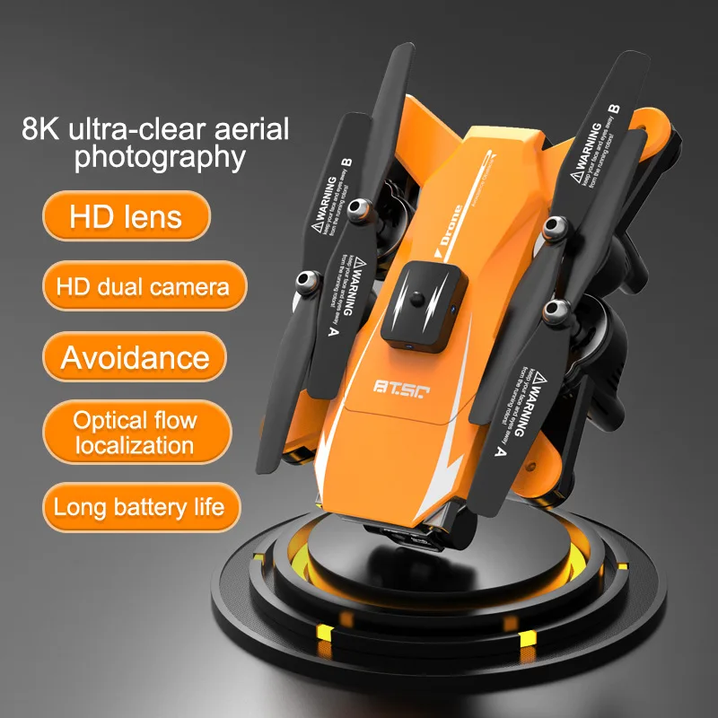 

English version JS18 Obstacle avoidance UAV aerial photography HD light flow positioning one-click return folding remote control