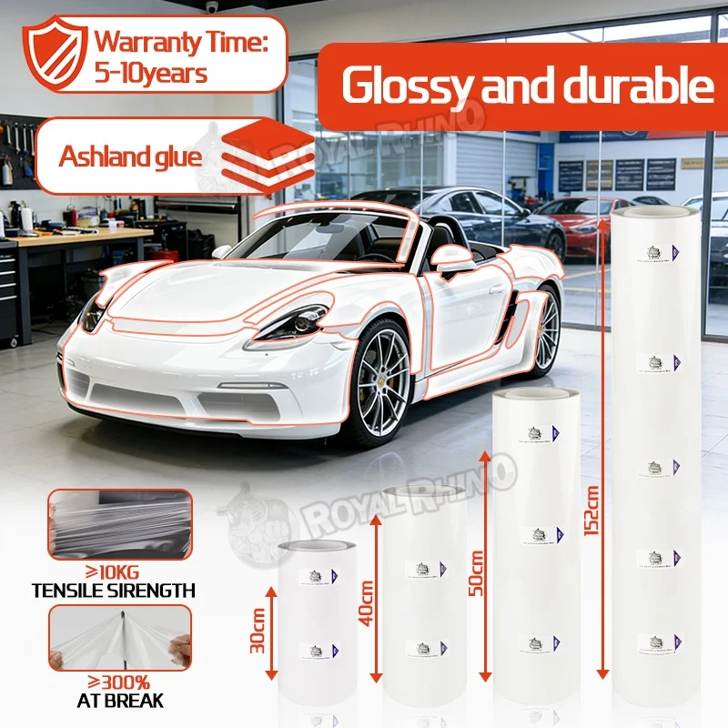 

TPU PPF 7.5MIL THICK SOLID PROTECTION TRANSPARENT ADVANCED HYDROPHOBIC TOP COAT CAR PAINT PROTECTION FILM FOR CAR BODY BUMPER