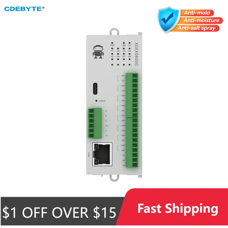 distributed-remote-io-module-8ai-differential-voltage-host-module-cdebyte-m31-xgxx0800g-modbus-tcp-rtu-virtual-serial-port