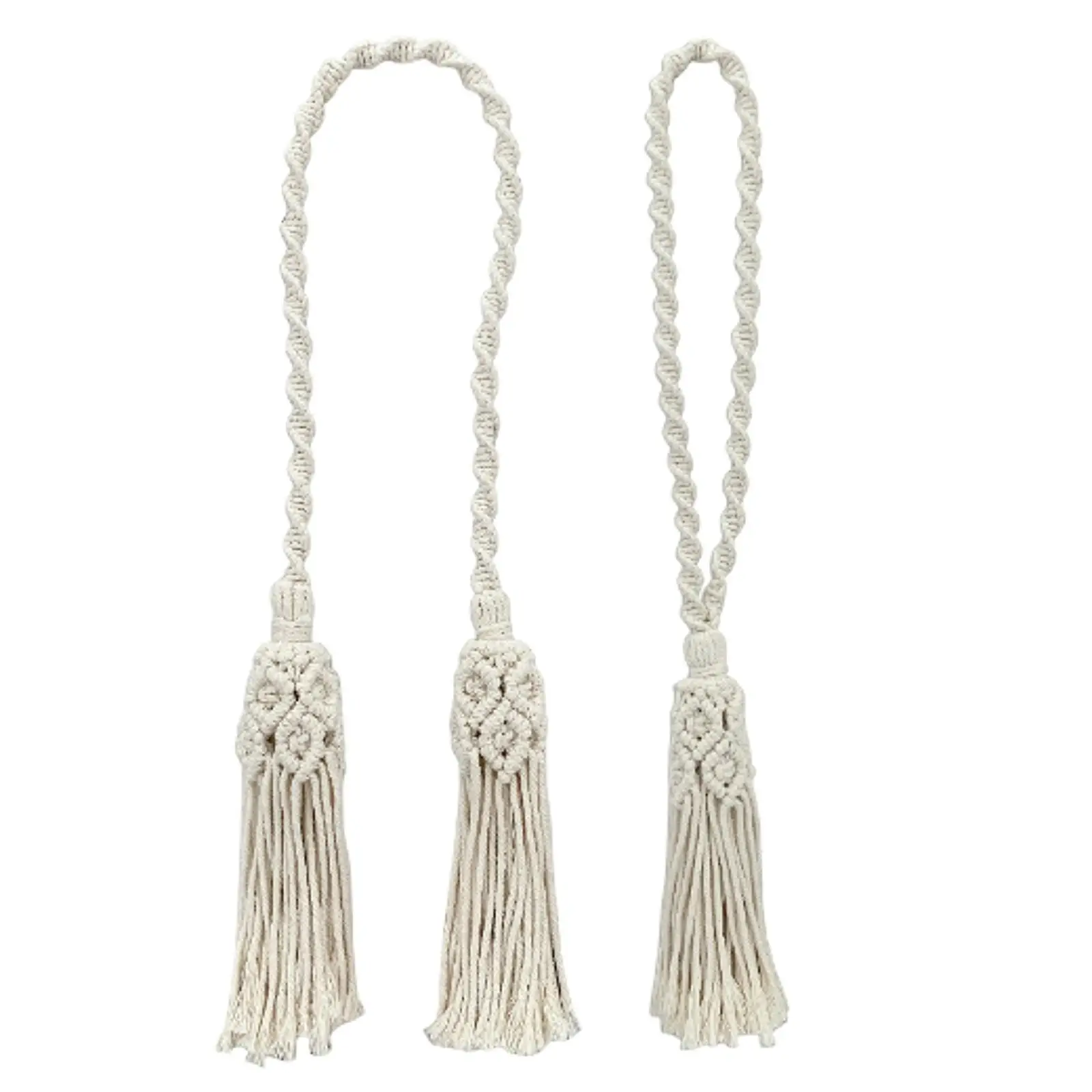 Bohemian Macrame Curtain Tieback, Window Tieback, Modern Elegant Gift, Handwoven