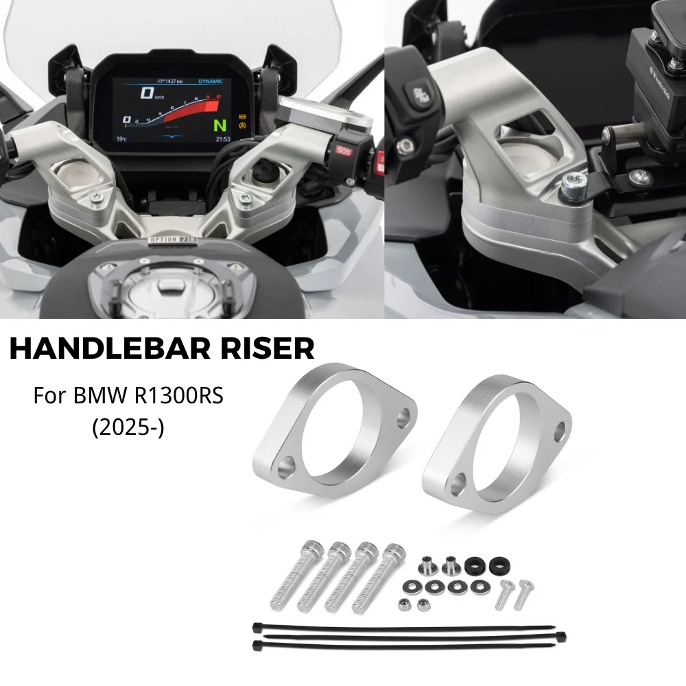 moto-guidon-riser-pour-bmw-r1300rs-r-1300-rs-2025-15mm-hauteur-up-adaptateur-cnc-billet-en-aluminium-poignee-bar-pince-entretoise-kit