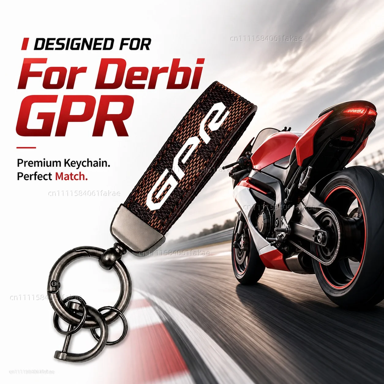 For Derbi GPR 50 125 75 Sport 125 2t 4t GPR 50 Nude Motorcycle Keychain Custom Logo Gift for Rider Men Women