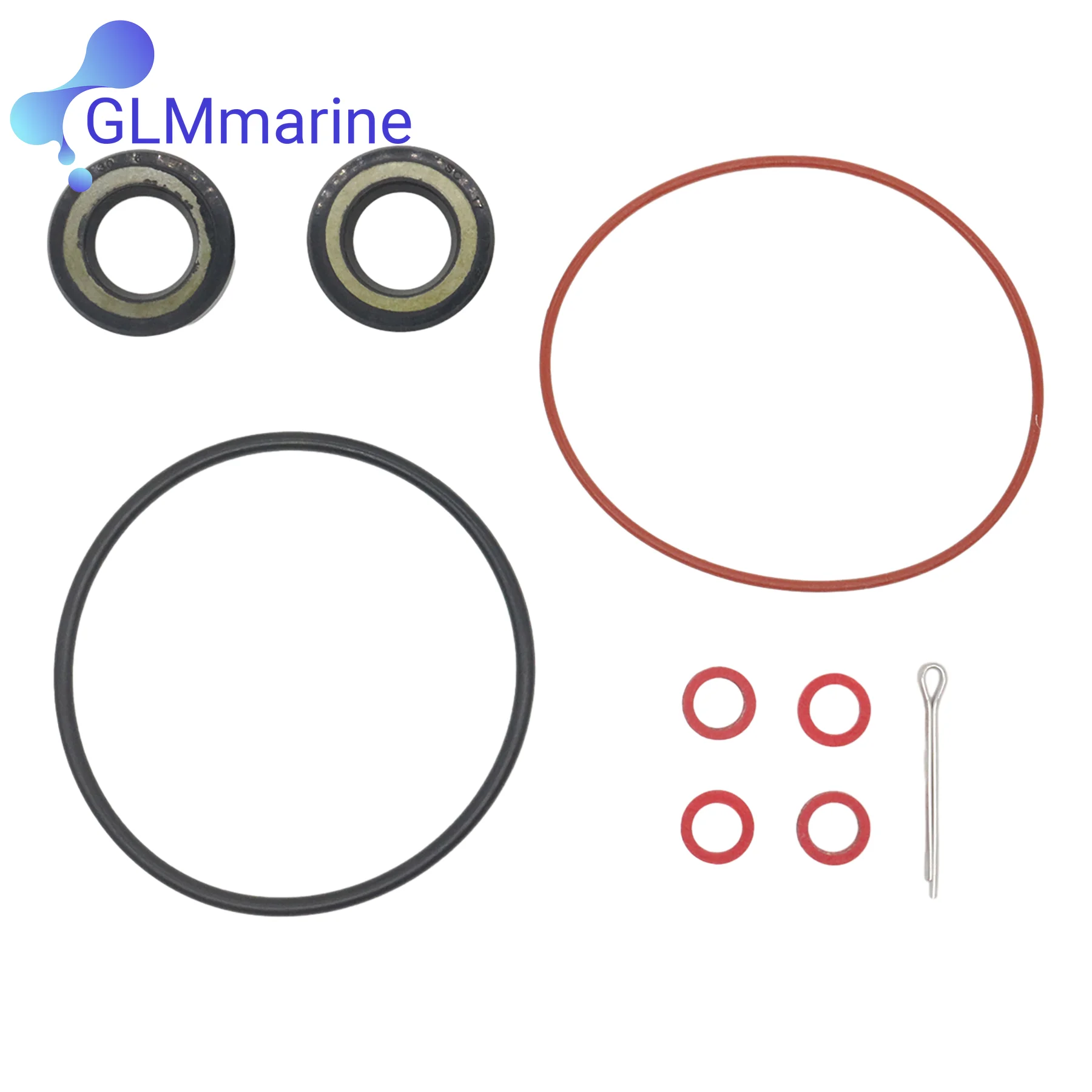 93101-17054 Lower Unit Prop Shaft Gearcase Oil Seal Kit Fits for Yamaha Marine FT 8 9.9 HP Outboard Engines Models 93210-74M68