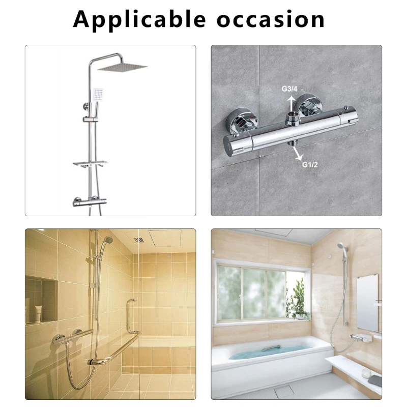 Thermostatic Shower Mixer Valves Constant Water Temperature Control Wall Mounted Valves for Safe Bathing Experience