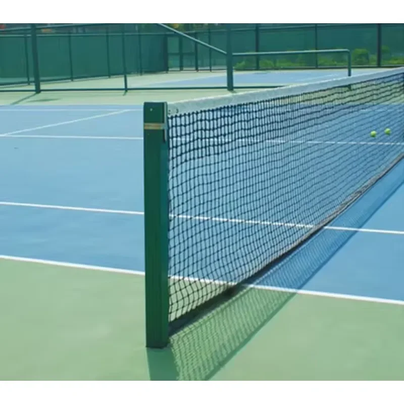 Hot Sale Outdoor Tennis Court Pole Volleyball/Badminton/ Pickleball Net System with Inground Tennis Net Post