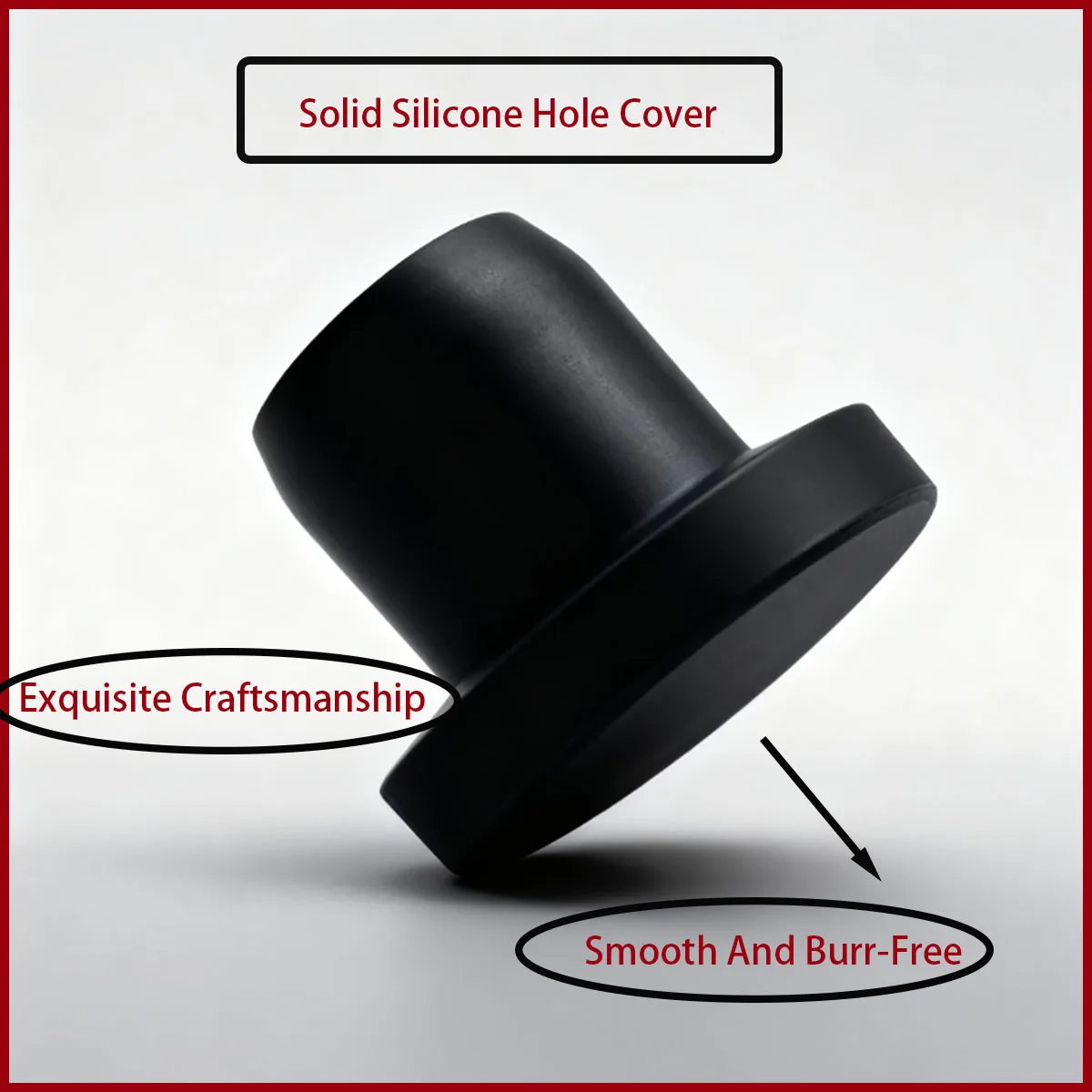 T نوع الصلبة سيليكون ثقب قبعات 2 مللي متر-14 مللي متر ارتفاع درجة الحرارة مقاومة ختم المقابس الغبار واقية تقطيع نهاية قبعات طوقا #2