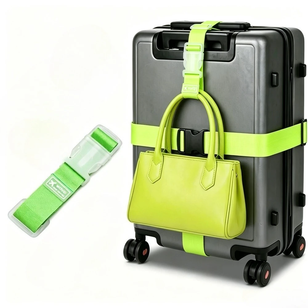 2 Pieces/Set: 1 Regular Luggage Strap and 1 Figure-Eight Strap, Travel Luggage Packing Strap, Figure-Eight Fastening Strap, Suitable for Suitcases, Non-Slip Elastic Bungee Cord, Tie-Down Strap, Boarding Hang Tag, Anti-Lost Identification Tag