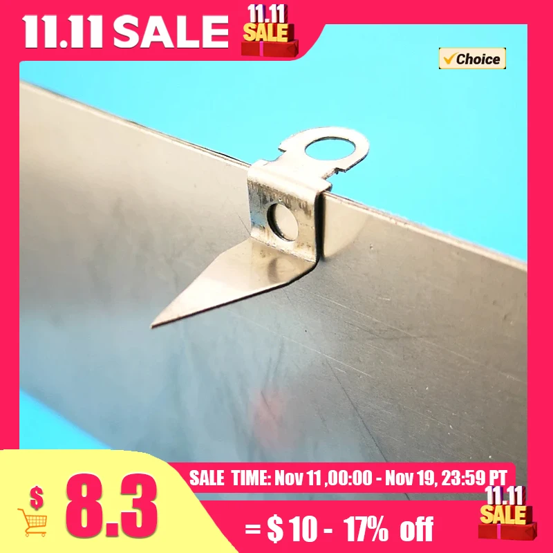 

JM01 Stainless Steel Sharp Foot Type Mounting Lug Installation Ear Canal Letter Sign Accessory 1000 PCS/Pack