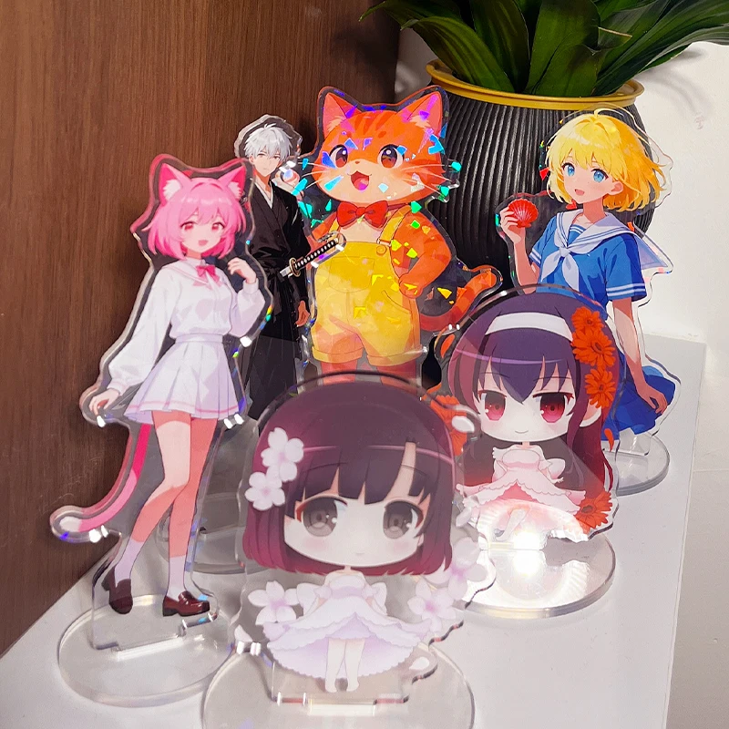 Supporto acrilico trasparente personalizzato Cartoon/Gioco/Anime/Singer ldol/Gioco CharacteDesign Scrivania personalizzata Decora modello regalo per fan