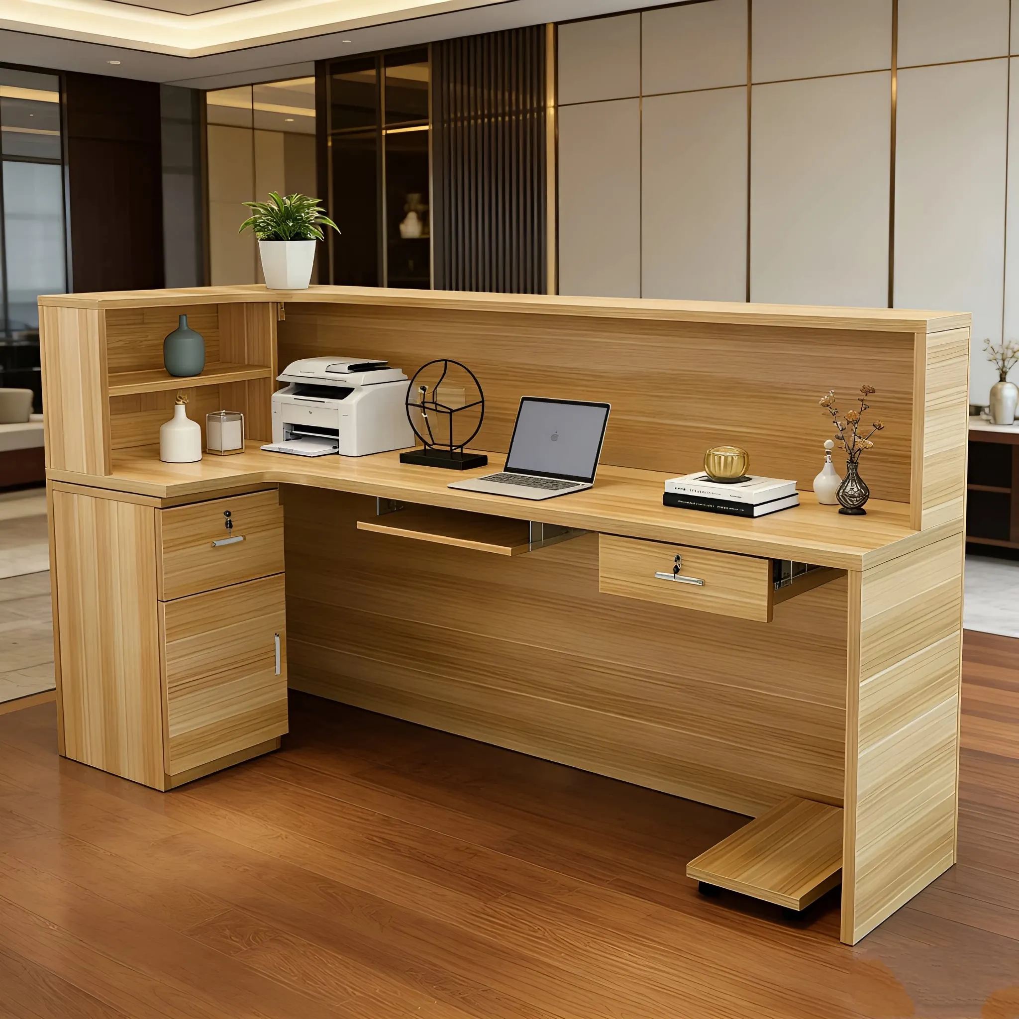 Luxury Reception Desk Hairdresser Cafe Counter Market Counter Table Reception Desk Medical Bancone Per Negozio Corner Furniture