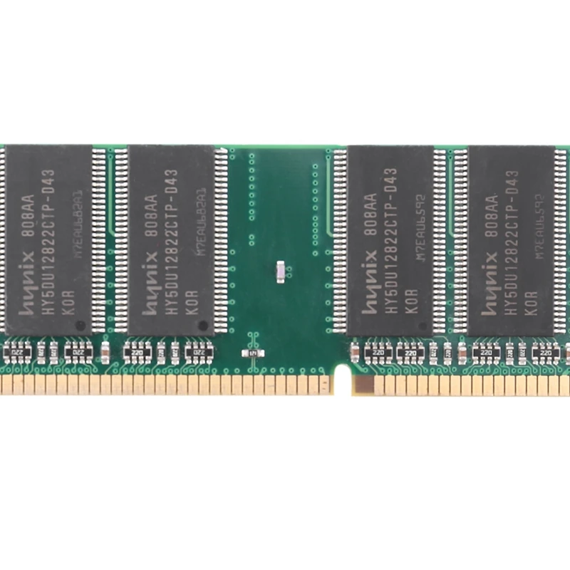 ECC 1GB PC Ram bellek DDR1 masaüstü PC3200 400Mhz 184 Pin ECC olmayan bilgisayar bellek modülü