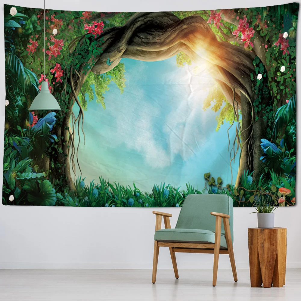 

Dream Forest Tapestry Room Art Decoration Hanging on the Wall Hippy Home Wall Decoration Blanket Bohemian Wall Hanging Cloth