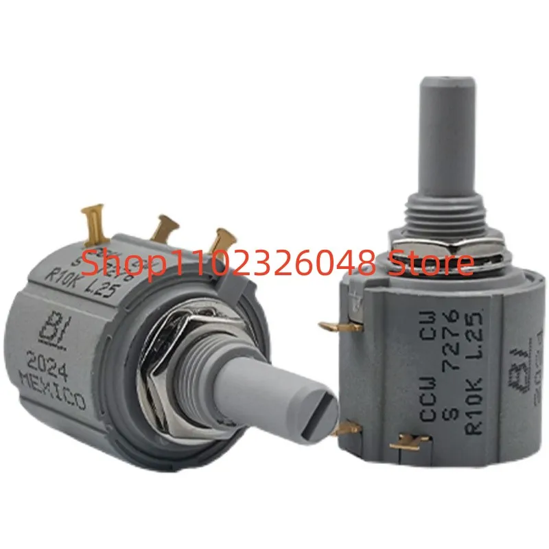 1PCS 7276  Precision Multi-turn Plastic Shaft Potentiometer  CCW CW S 7276 R1K 2K 5K 10K 20K 50K 100K L2.5    NEW   IN STOCK