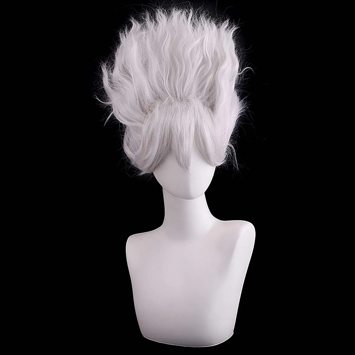 Halloween Cosplay Props Accessory Anime Luffy Cosplay Silver Short Curly Wig